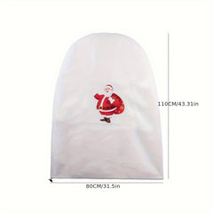 Christmas Tree Frost Cover Santa Claus Pattern Winter Plant Protection