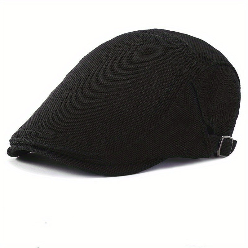 Men's Summer Mesh Breathable Beret Hat Outdoor Sun Protection Cap
