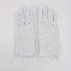 Lace Gloves Short Full Finger Gloves Wedding Evening
