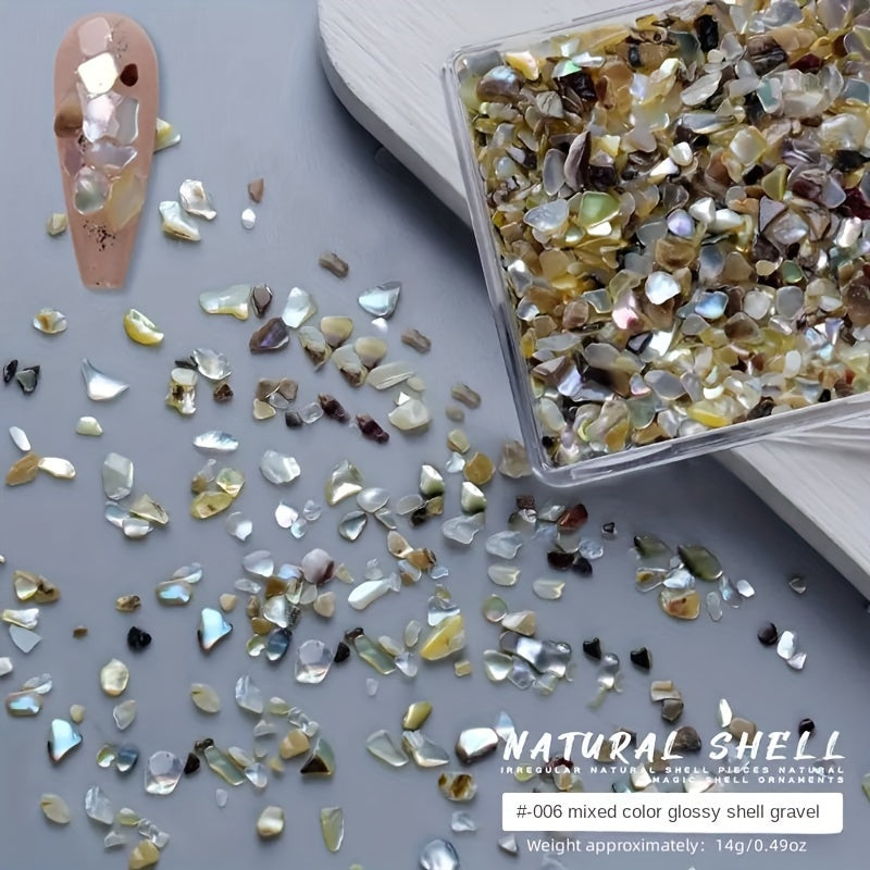 3D Irregular Shell Resin Patches Resin Beads Charms Chips