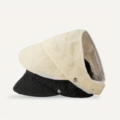 Embossed Visor Hat Foldable UV Protection Sun Hat