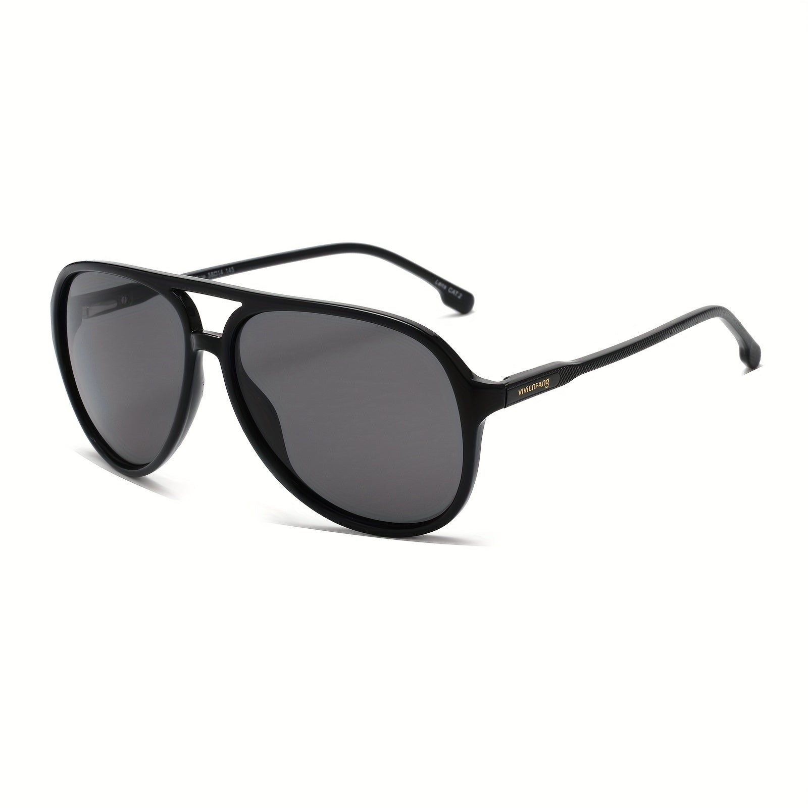 Retro Polarized Aviator Sunglasses UV Protection Lightweight Glasses