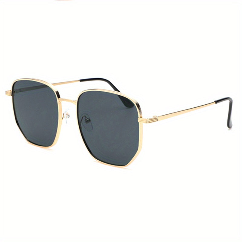 Men's Square Metal Frame Sunglasses
