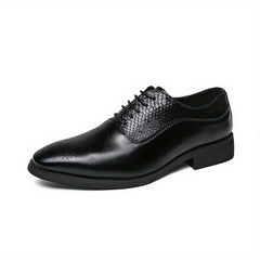 Men's Brogue Carved Oxford Shoes for Wedding Business