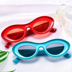 Y2K Block Sunglasses For Women Men UV400