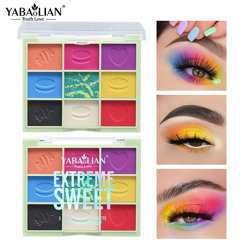 Smokey YABAOLIAN Eyeshadow Palette 9 Colors Eye Makeup Palette