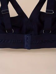 Plus Size Rhinestone Harness Bralette Cut Out Sexy Bra