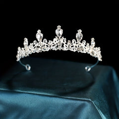 Bridal Crystal Headband Queen Princess Crown Head Jewelry Tiara