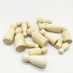 16PCS Wooden Doll Bodies for Arts & Crafts Toys Games