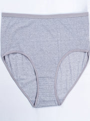 4 Pack Plus Size Basic Panties Set Women's Plus Pin Dot Print Underwear