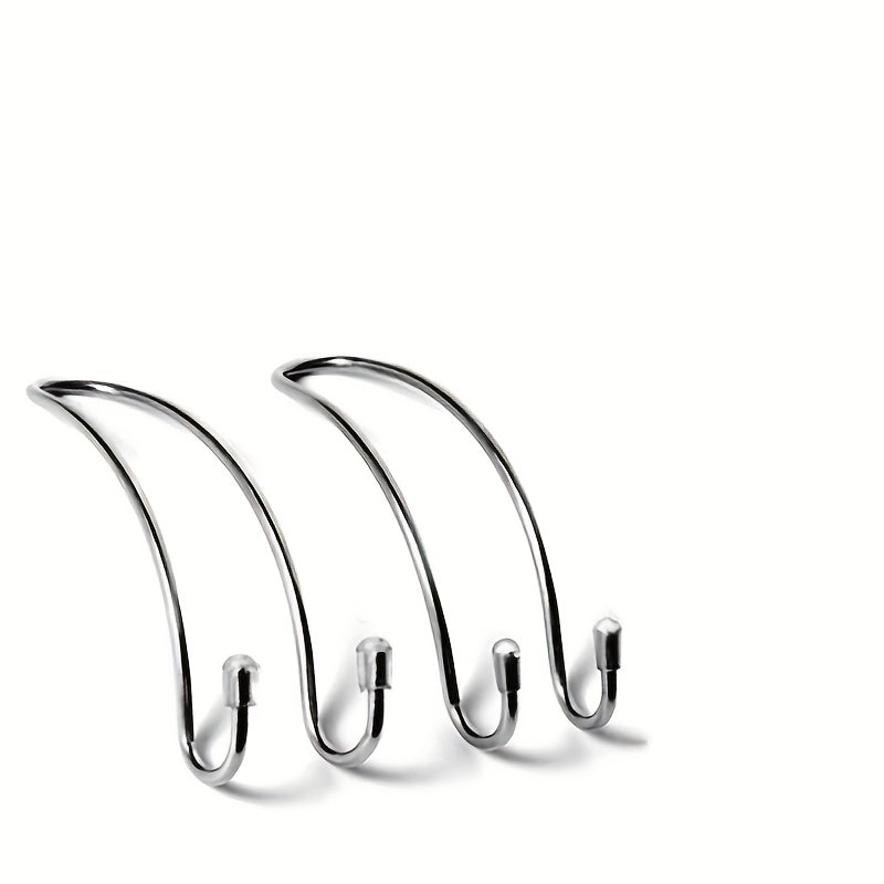 2pcs Car Seat Headrest Hooks Stainless Steel U Type Car Organizer