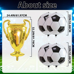 7pcs Soccer Balloons Soccer Party Decorations Sports Theme Party