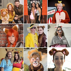 Plush Animal Ear & Horn Headband Halloween Christmas Cosplay Costume
