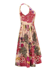 Boho Paisley Floral Print Maxi Dress