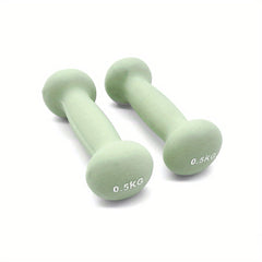 Pair of Solid Iron Dumbbells for Strength Training