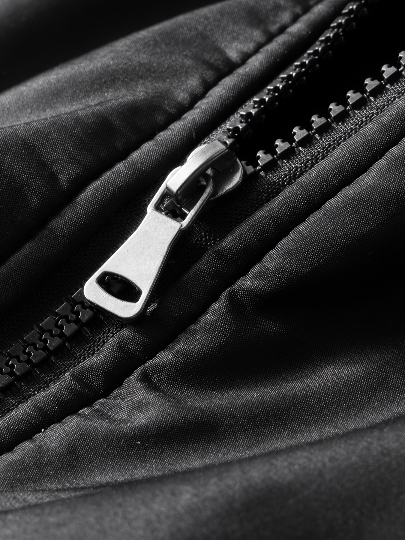 Men's Plush Winter Jacket Windproof Stand Collar