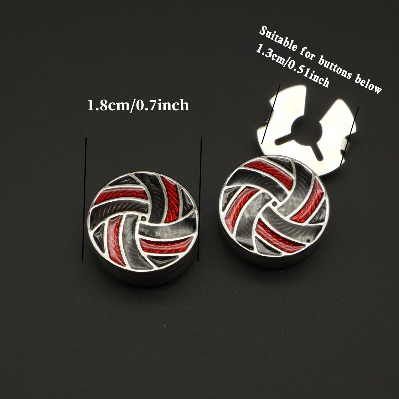 Red Button Covers for Men