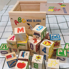 Wooden Blocks Set Educational Puzzle Toy for Kids