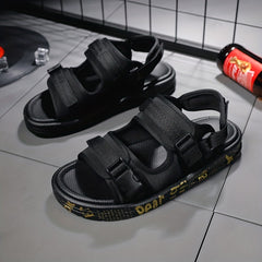 Men's Open Toe Hook And Loop Sandals Non Slip Summer Beach Shoes