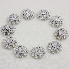 5pcs Rhinestone Shank Buttons for Women's Clothing DIY