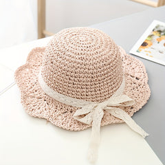 Sunshade Straw Hat for Kids 2-5 Years Old