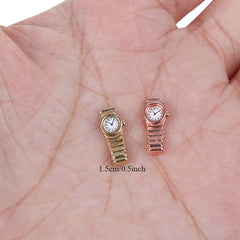 Mini Metal Pocket Watch for Dollhouse 1 12 Scale DIY Model Toy Accessories