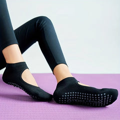 Professional Non-slip Yoga Socks for Women - Breathable Cotton Socks