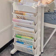 1PC Combinable Office Bookshelf 5-6 Layers Storage Rack