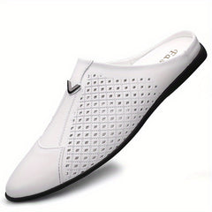 Men's No Tie Slip On Loafers Mesh Casual Outdoor Walking Shoes