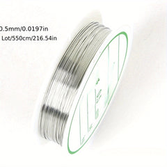 Brass Copper Wires Beading Wire For Jewelry Making Silver DIY Bracelet Necklace