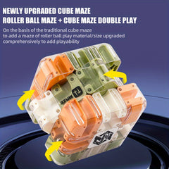 3D Maze Cube Puzzle with 48 Magnets Interlocking for Kids & Adults