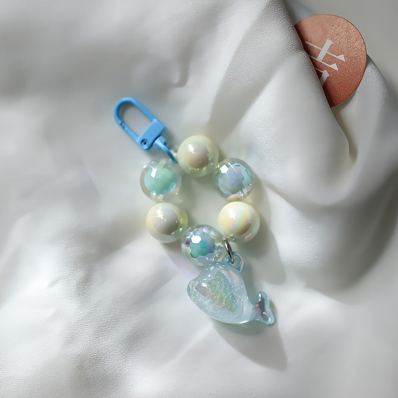 Clear Dolphin Keychain Backpack Pendant Decor