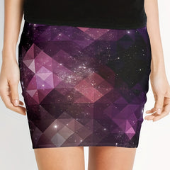 Geo Print Mini Skirt Casual Skinny Skirt For Spring & Summer Women's Clothing
