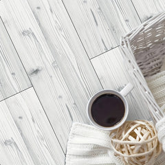 5pcs Peel And Stick Waterproof Wood Flooring Tile 0.7mm Self Adhesive