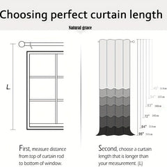 Plaid Pattern Tiers Cafe Curtains Semi shading Semi transparent Window