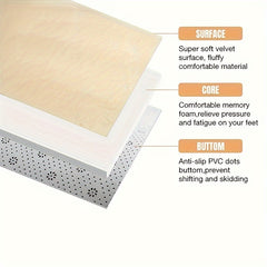 Modern Soft Doormat Comfortable Carpet Hand Washable Rug Home Decor