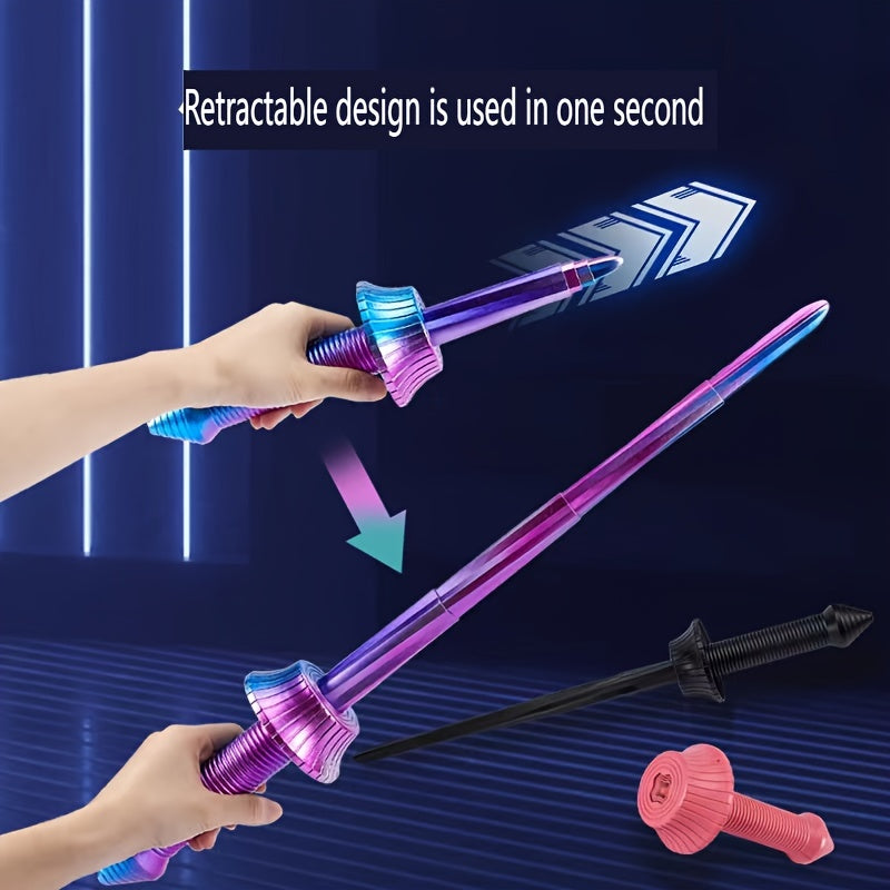 3D Printed Expandable Sword Handcrafted Artistic Toy for Stress Relief