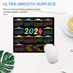 2pcs Calendar Mouse Pad for Women and Girls, Non-Slip Rubber Mouse Pad