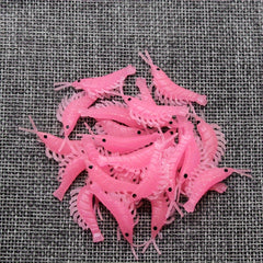 50pcs Bionic Mini Shrimp Soft Lure Perch Bass Fishing Tackle