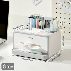 Functional Storage Box Macaron Office Desktop Shelf Mobile Phone Holder