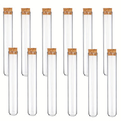 12pcs 13ml Glass Test Tubes With Cork Stoppers