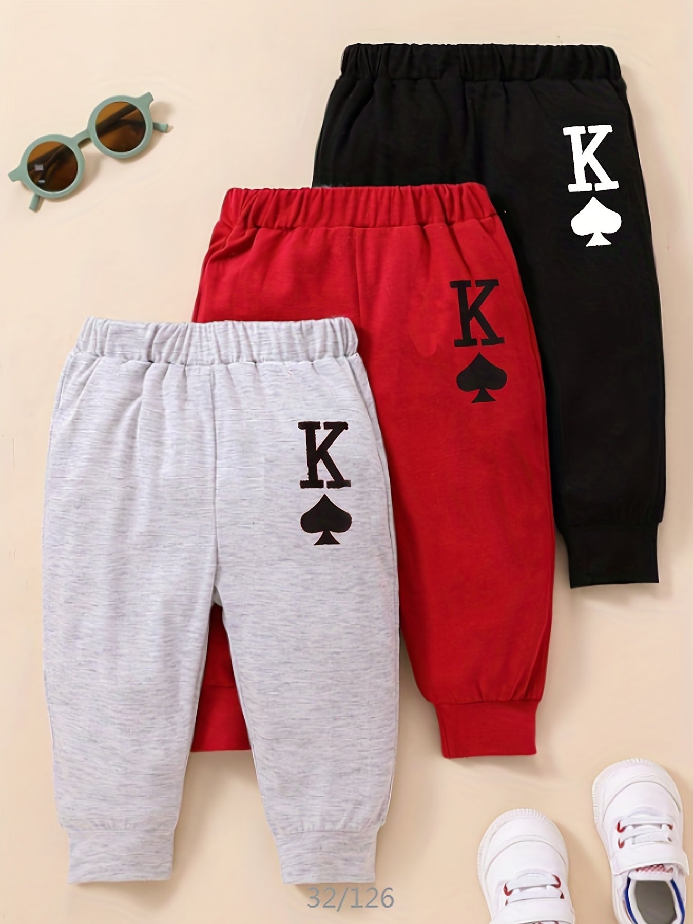 Baby Letter Graphic Sweatpants Kid's Casual Trousers