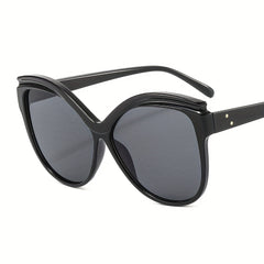 Oversized Cat Eye Sunglasses Gradient Lens Owl Frame Glasses UV400