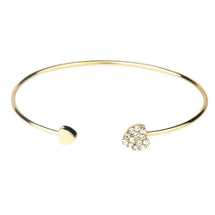 Love Heart Bangle Bracelet Hand Jewelry For Women