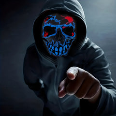Halloween Luminous Mask Skull Head Mask Party Dating Bar Mask