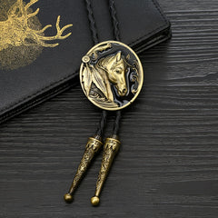 Metal Animal Horse Head Necktie Necklace - Personality Leisure