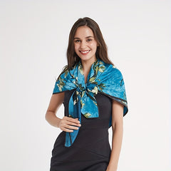 Vintage Oil Painting Print Square Scarf