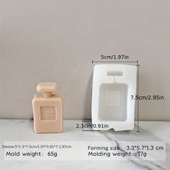 Perfume Bottle Shape Aromatherapy Mold DIY Soap Candle Fragrance Stone