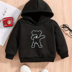 Bear Skeleton Baby Boys Hooded Sweatshirt