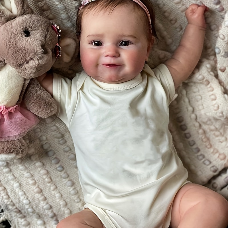 Realistic 20" Reborn Baby Doll Soft Vinyl Simulation Pure Planted